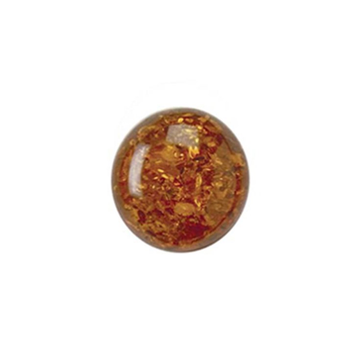 15mm Amber Select Gemstone Cabochon