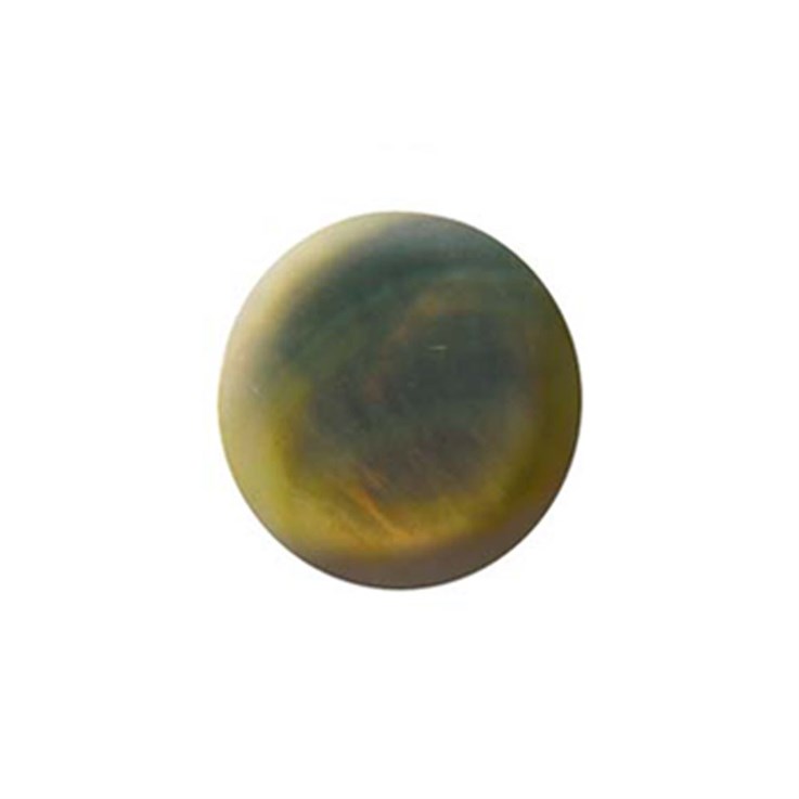25mm Mother Of Pearl Black Lip Shell Cabochon