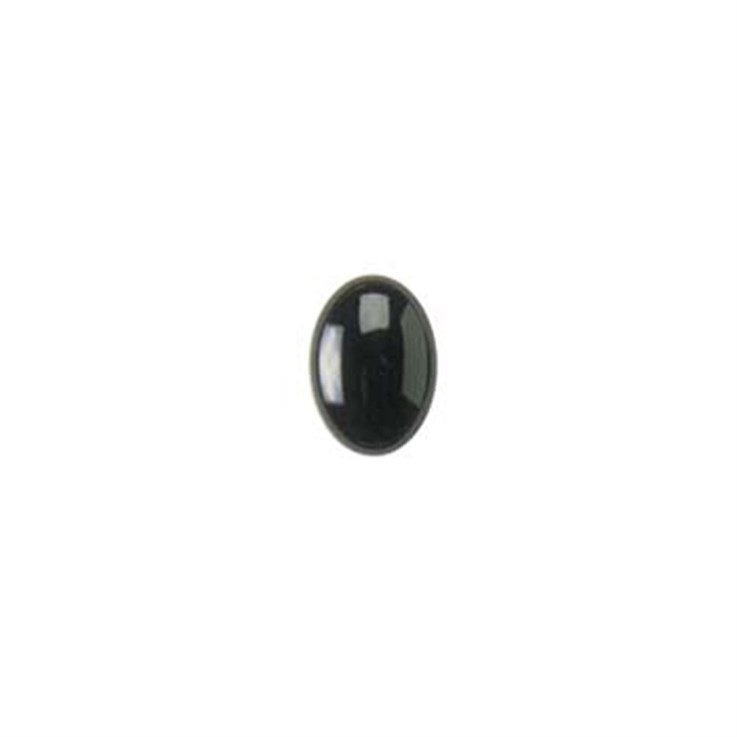 8x6mm Black Onyx/Agate Gemstone Cabochon