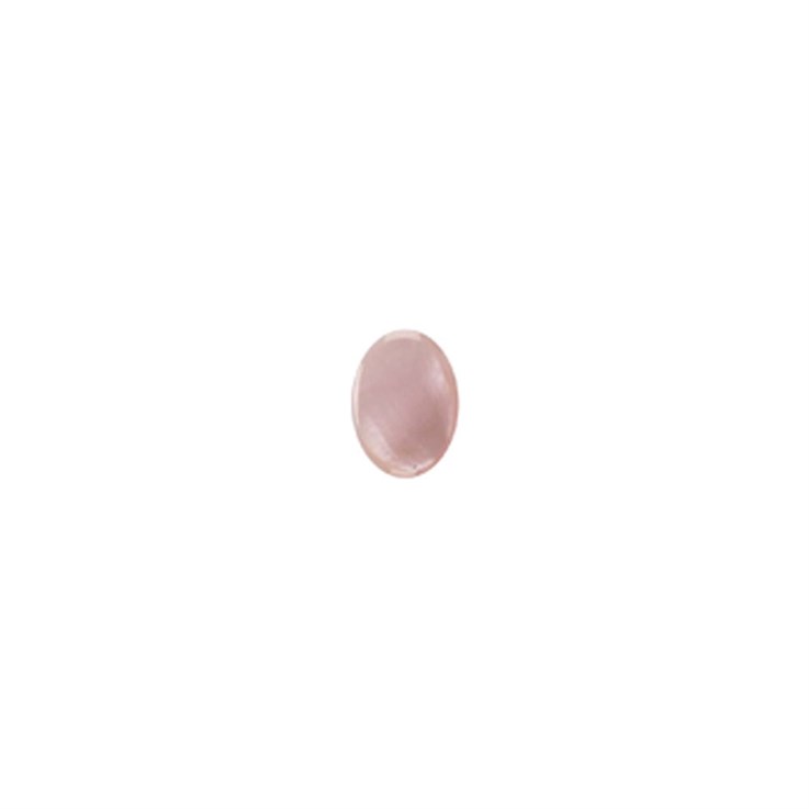 6x4mm Mother of Pearl Pink Shell Cabochon