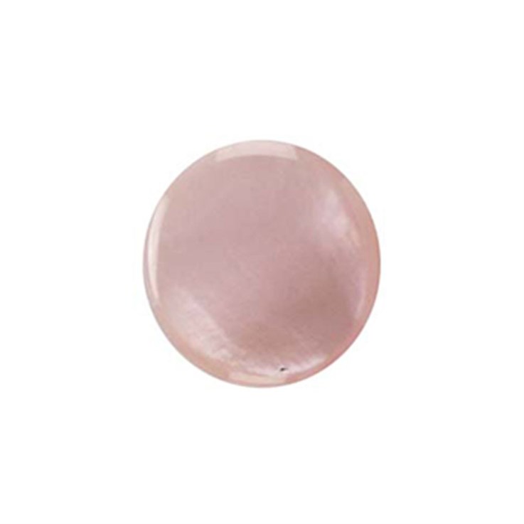 25mm Mother of Pearl Pink Shell Cabochon