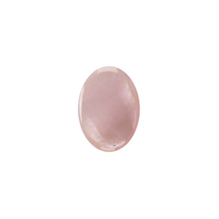 14x10mm Mother of Pearl Pink Shell Cabochon