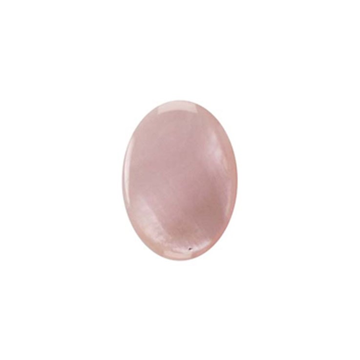 18x13mm Mother of Pearl Pink Shell Cabochon