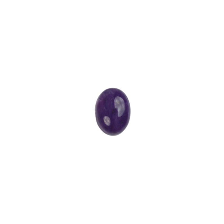 8x6mm Dark Charoite Purple Fleck Gemstone Cabochon