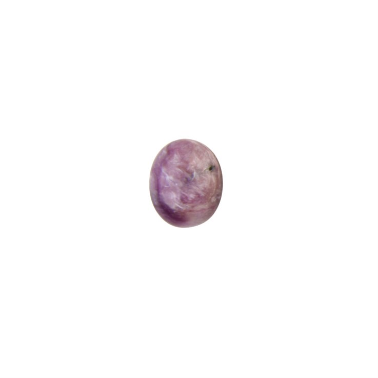 10x8mm Light Charoite Purple Fleck Gemstone Cabochon