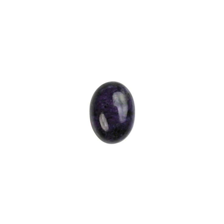 14x10mm Dark Charoite Purple Fleck Gemstone Cabochon