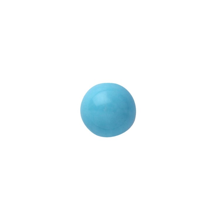5mm Turquoise Light A (Natural Enhanced) Gemstone Cabochon