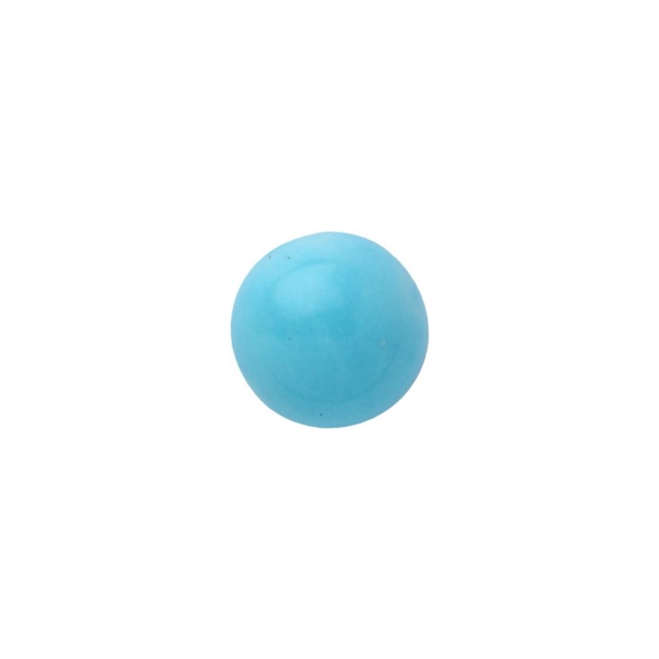 6mm Turquoise Light A (Natural Enhanced) Gemstone Cabochon