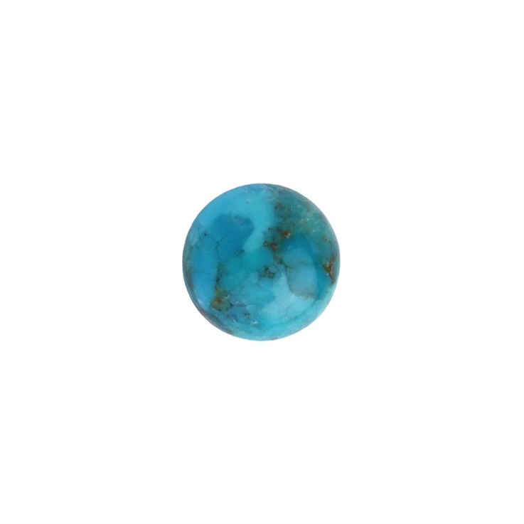8mm Turquoise (Natural Enhanced) Gemstone AAA Quality Cabochon
