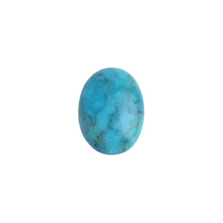 8x6mm Turquoise (Natural Enhanced) Gemstone Cabochon