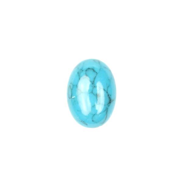 14x10mm Turquoise (Lab Created) Gemstone Cabochon