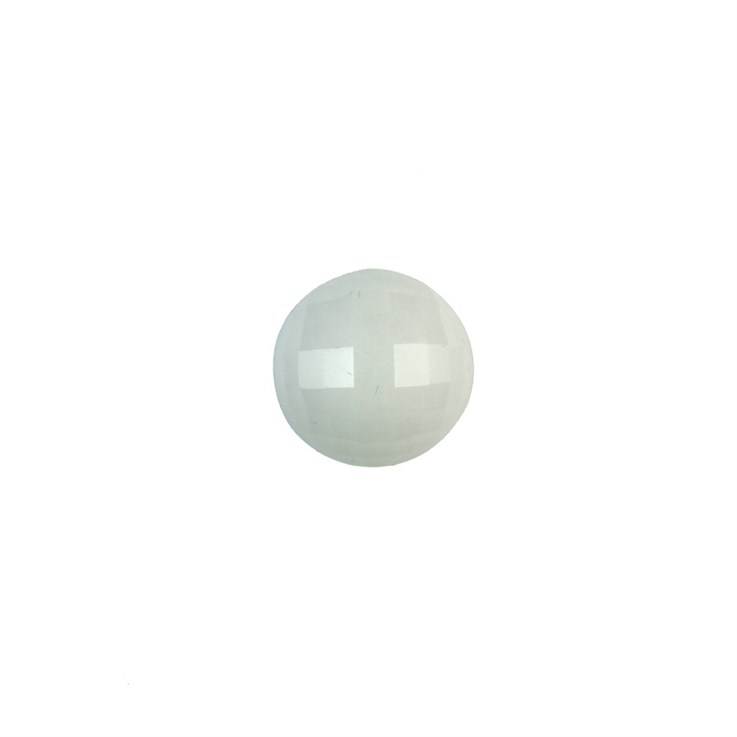 15mm Special Faceted White Mountain Jade A Quality Gemstone Cabochon