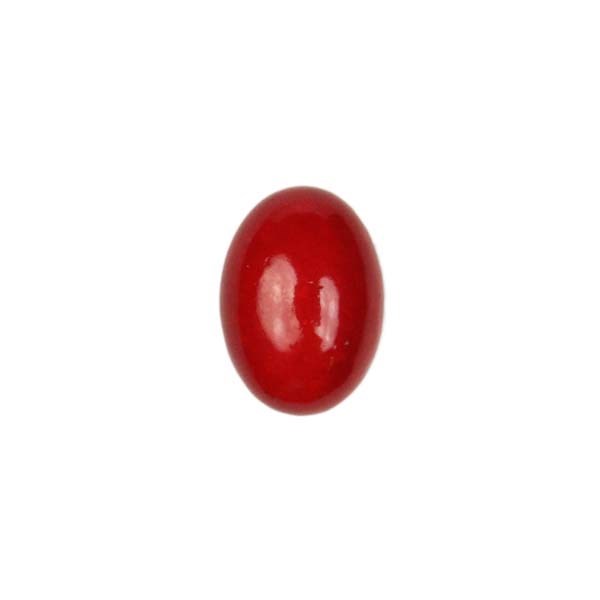 14x10mm Mountain Jade (dyed) Red Gemstone Cabochon