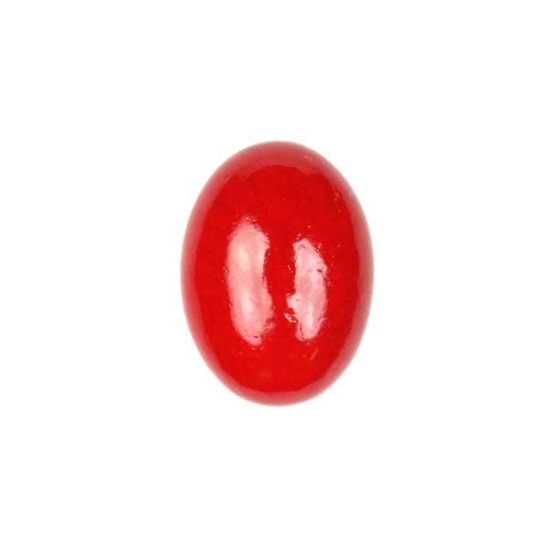 18x13mm Mountain Jade (dyed) Red Gemstone Cabochon