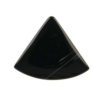 Gemstone Feature 40mm Art Deco Black Agate with 2.5mm hole