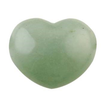 Gemstone Feature 25x30mm Puff Heart Aventurine Side Drilled with 2.5mm Hole