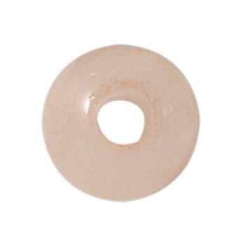 18mm Gemstone large 2.5mm hole bead Rose Quartz