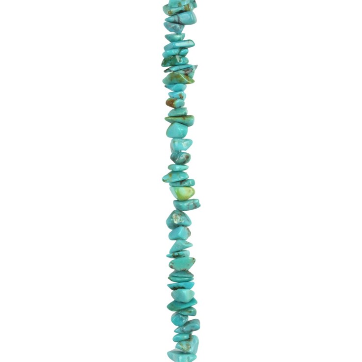 4-5mm  'A'  Quality Turquoise Tumblechip Natural Green / Blue 40cm
