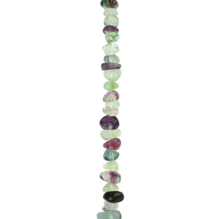 36" Continuous Tumbled Fluorite 'A'  Quality 6/8mm+