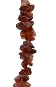 36" Gemstone tumblechip beads Garnet Orissa