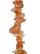 36" Gemstone tumblechip beads Sunstone Indian