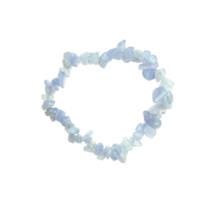 Superior Gemstone Tumblechip Bracelet Blue Lace Agate