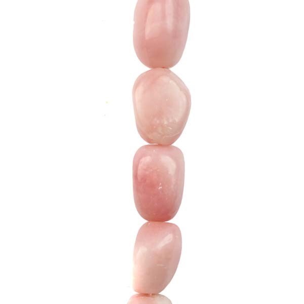 13x18mm Tumbled Gemstone Beads Aragonite Pink 'A'  Quality 40cm