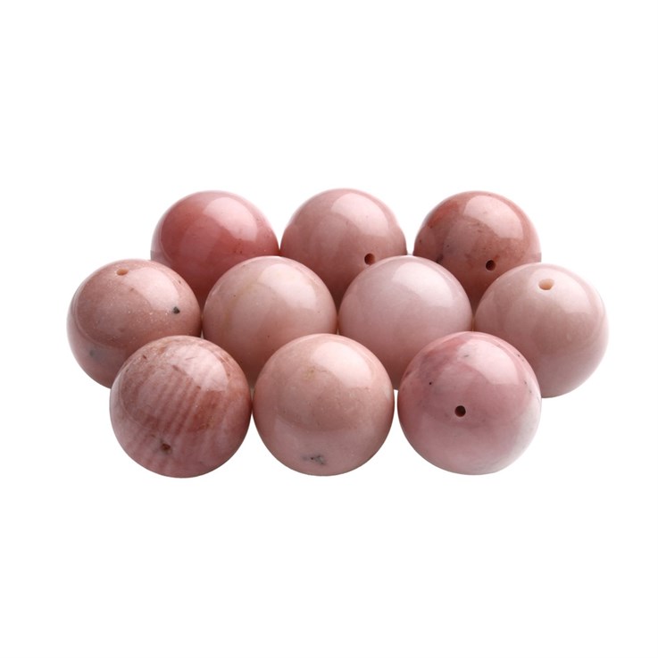 20mm Round gemstone bead Pink Opal 'A'  (Single bead)