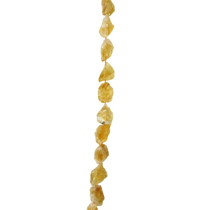 Rough Nugget Citrine 'A' Quality approx 10-14mm 40cm
