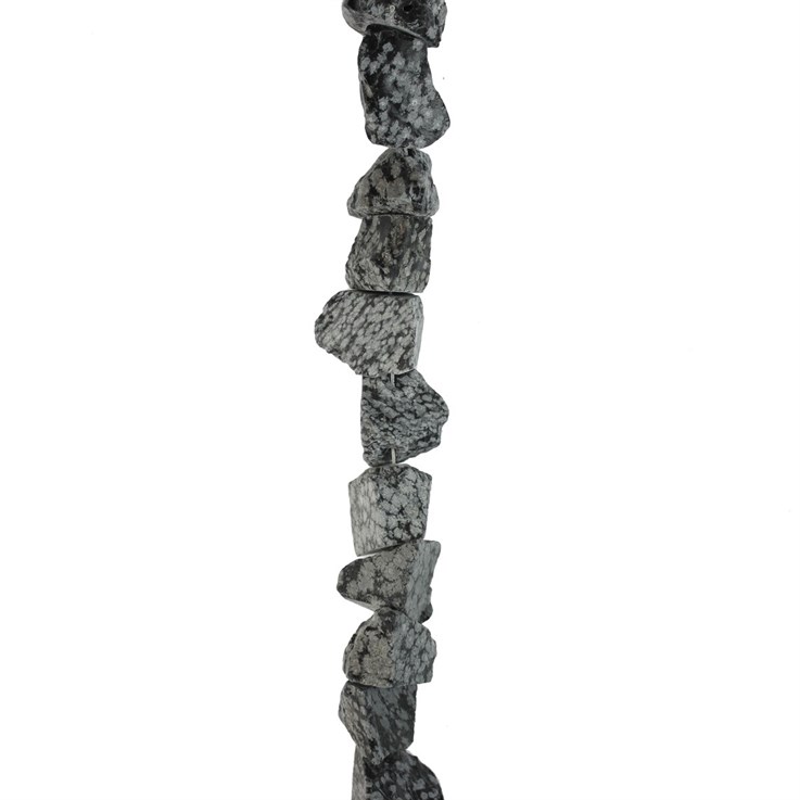 20-25mm Snowflake Obsidian Rough Gemstone Nuggets  40cm