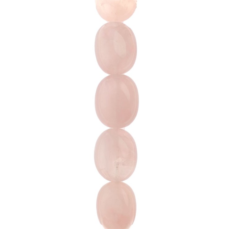 Tumbled Baroque gemstone beads Rose Quartz
