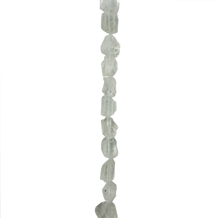 Rough Nugget Frosted Crystal Gemstone Bead  'A'  Quality approx 13-18mm 40cm
