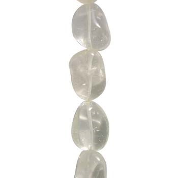 Tumbled Baroque gemstone beads Rock Crystal (Indian)