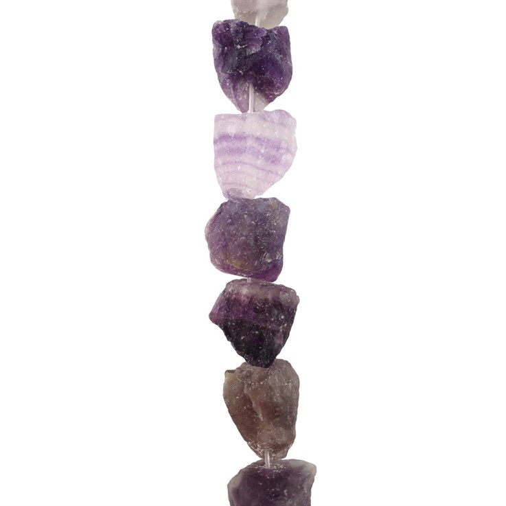 Rough Nugget Fluorite approx 15-20mm 40cm strand