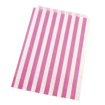 Striped (PINK) Paper Bag 125x175mm