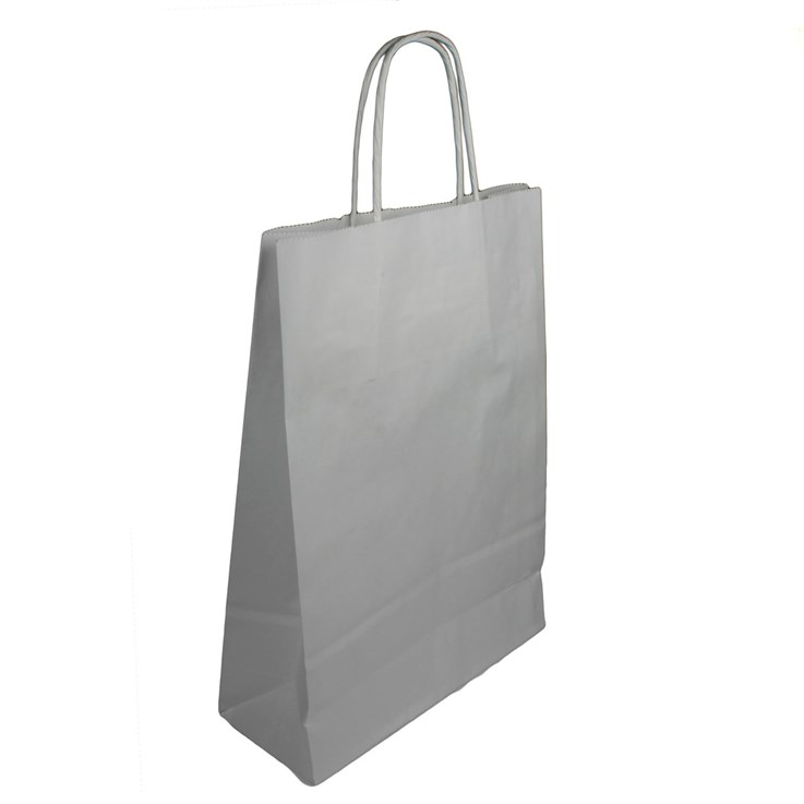 White Paper Carrier Bag with Twisted Handles 230x90x310mm
