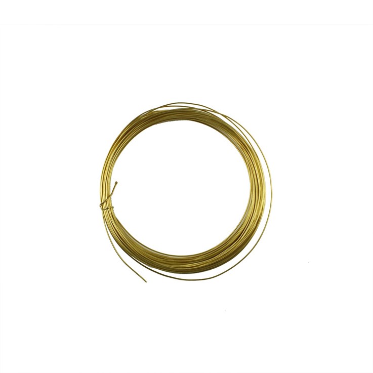 0.6mm Copper Core Beading Wire Gold Plated 10 Metres