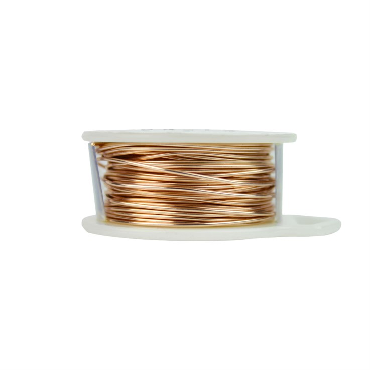 Parawire 20 Gauge (0.81mm) Non Tarnish Rose Gold Silver Plated Wire 25ft (7.6m) Spool