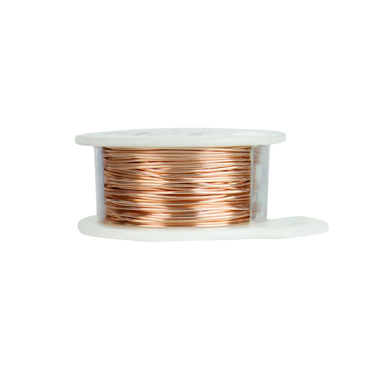 Parawire 22 Gauge (0.64mm) Non Tarnish Rose Gold Silver Plated Wire 10 Yard (9.1m) Spool