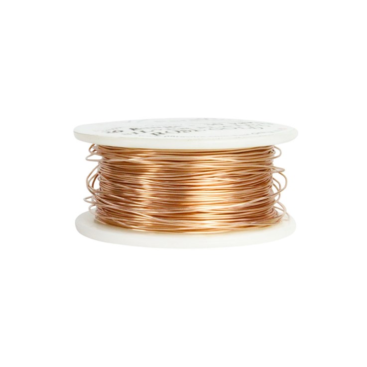 Parawire 26 Gauge (0.41mm) Non Tarnish Rose Gold Silver Plated Wire 30 Yard (27.4m) Spool