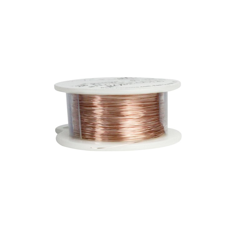 Parawire 28 Gauge (0.33mm) Non Tarnish Rose Gold Silver Plated Wire 40 Yard (36.5m) Spool