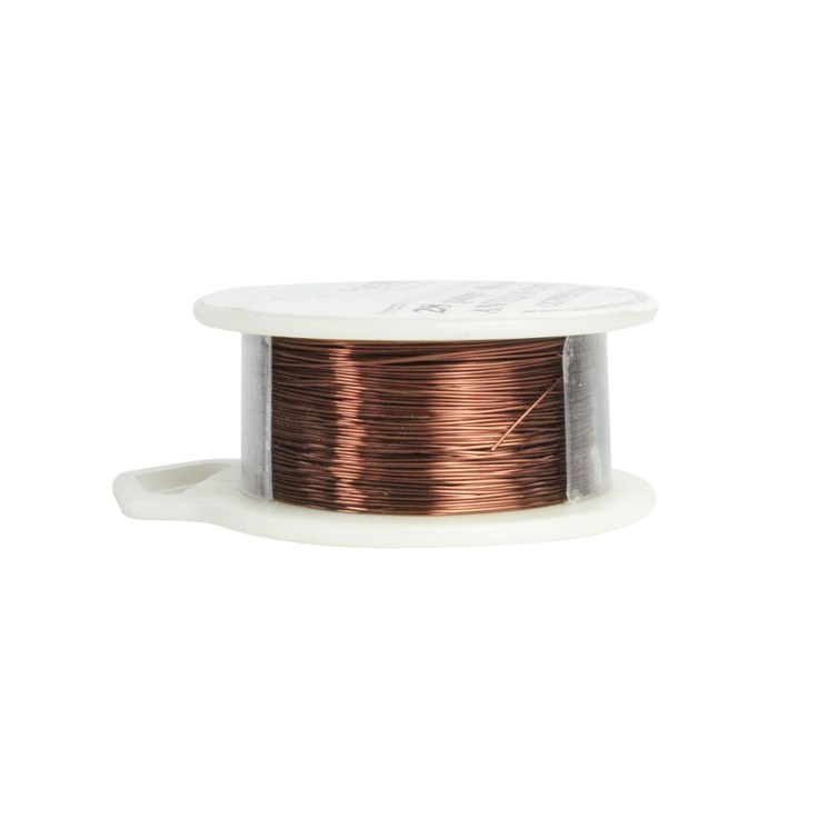 Parawire 28 Gauge (0.33mm) Non Tarnish Antique Copper Wire 40 Yard (36.5m) Spool