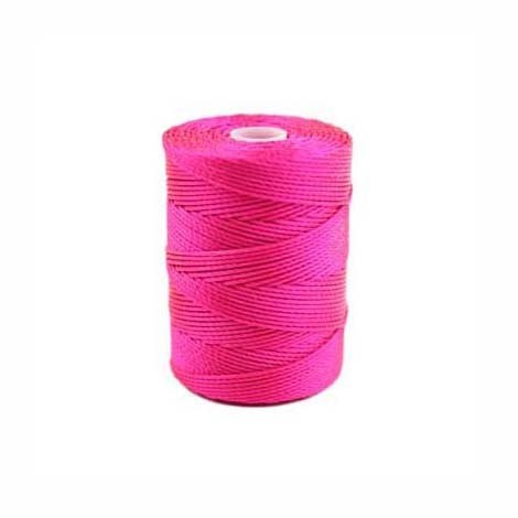 C-Lon Bead Cord (CLC) Hot Pink 92yds (84 Metres) per Bobbin NETT