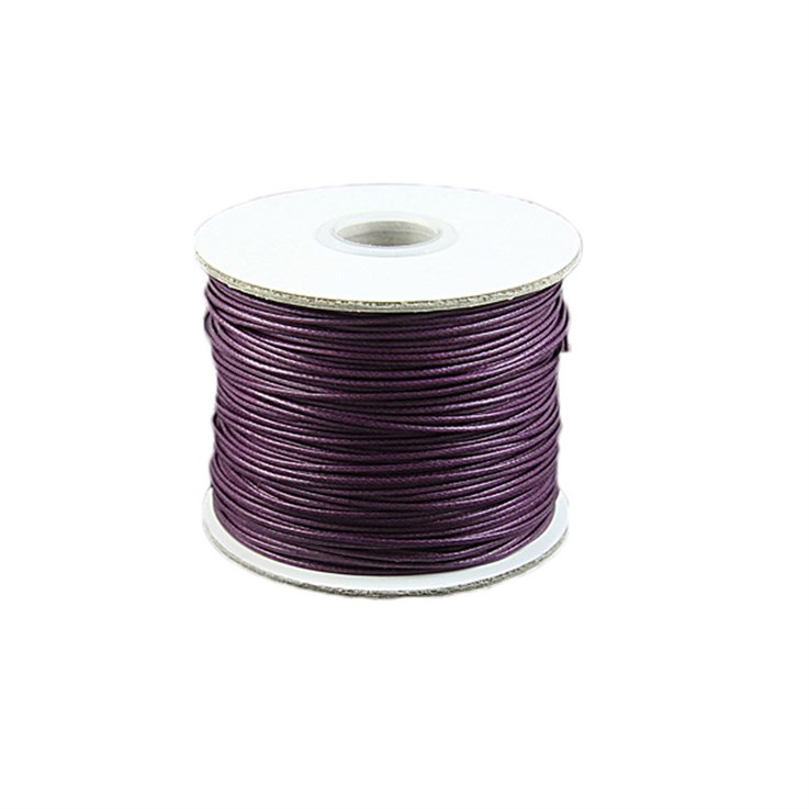 Mulberry Waxed Beading Cord 1mm 100 Metre Reel
