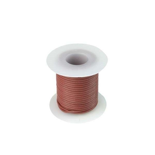 1mm Round Leather 5 Metre Reel Pink