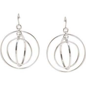 Triple Hoop Earrings in Sterling Silver