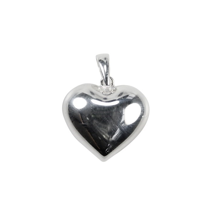 STS 16x18mm Puff Heart Pendant