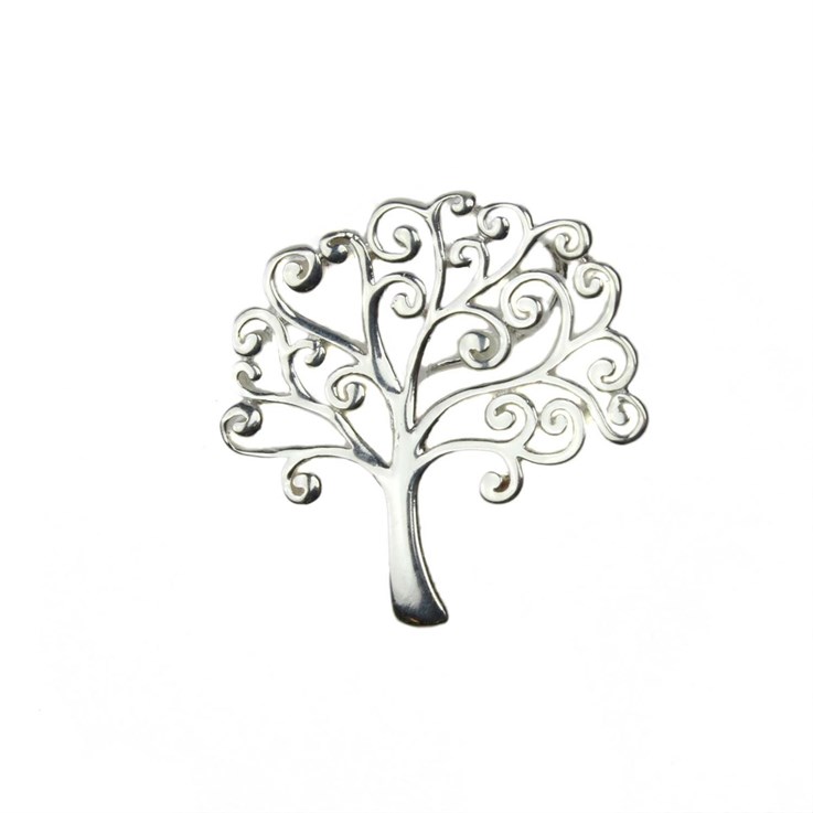 Tree of Life Pendant 21mm Sterling Silver