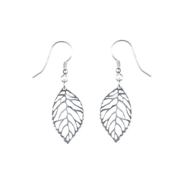 Leaf Earrings Sterling Silver