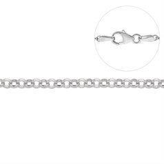 16"  Belcher Chain 1.65mm round link with Trigger Clasp ECO Sterling Silver (STS) (Anti Tarnish)